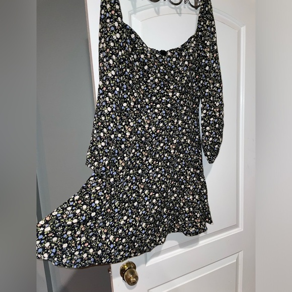 New! Reformation Mochi Long Sleeve Floral Mini Dress in Esprit 🪻🪻size 10 - Picture 10 of 16